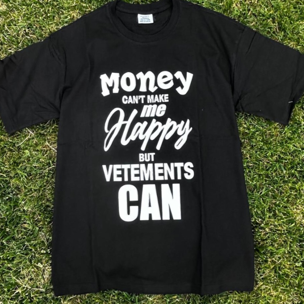 Vetements Black and White Graphic Tee